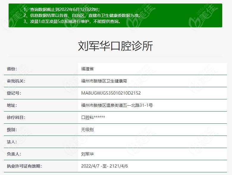 福州刘军华口腔诊所