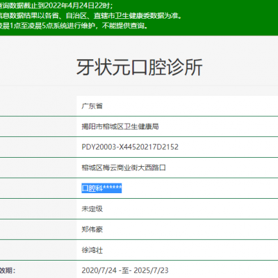 揭阳牙状元口腔诊所